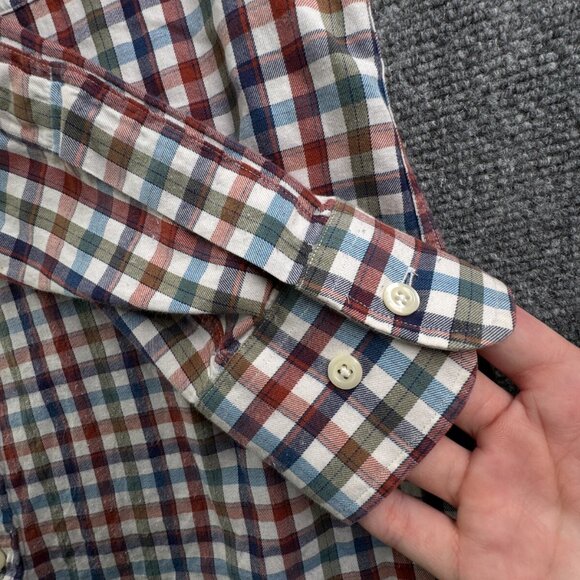 Gitman Bros For Fashion Post Louisville Colorful Check Medium Button Up Cotton - Picture 16 of 16